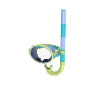 Speedo Mask & Snorkel Set - Quirky Lime / Clear Kids Age 3-6 New